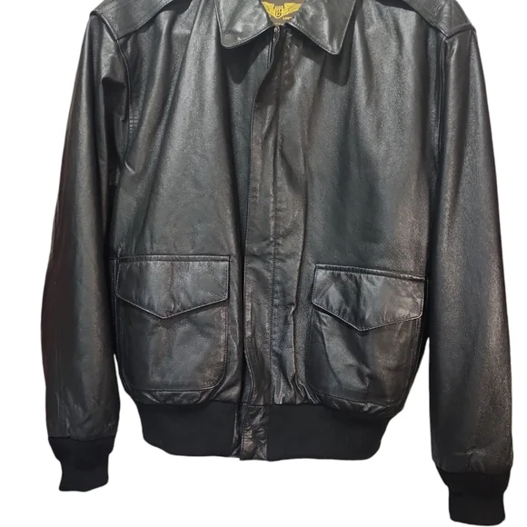Vintage landing Leather Airforce USA Large Bomber A2 Jacket